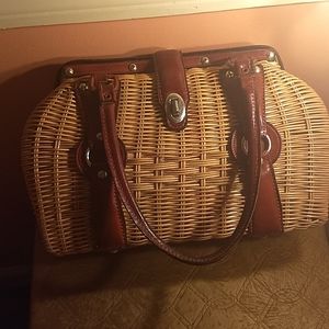 Vintage wicker purse